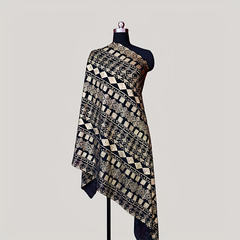 Vintage Chiffon Cape Oversized Scarf Classic Shawl Hijab Turban