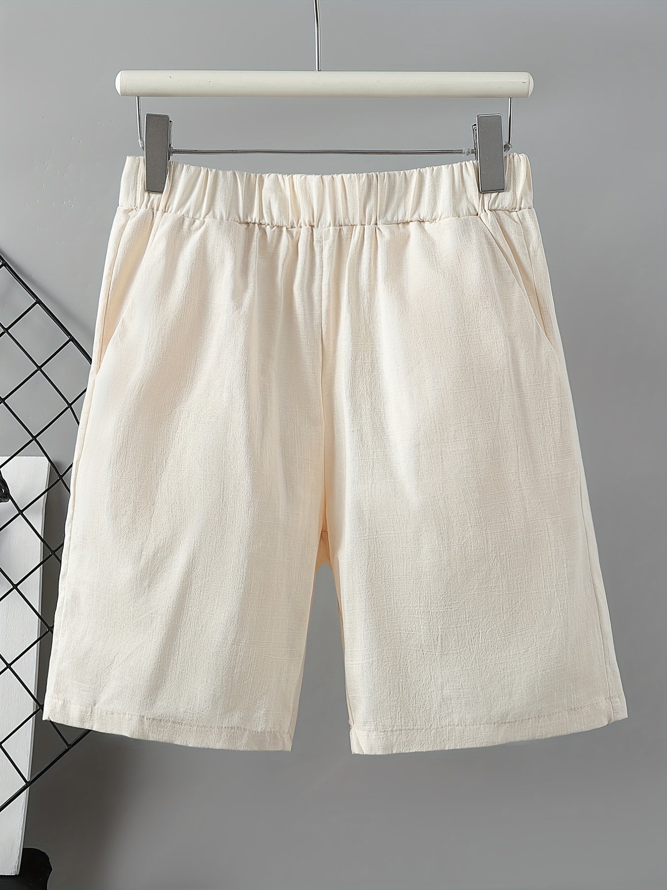 Elastic Waist Casual Cotton Shorts for Women