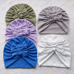 5pcs Cute Bow Hats for Newborns - Boys and Girls