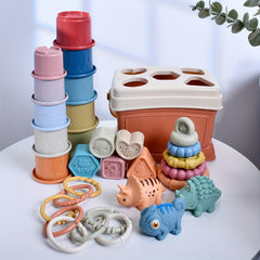 5in1 Stacked Toys Set for Babies - Shape Sorters Baby Toys