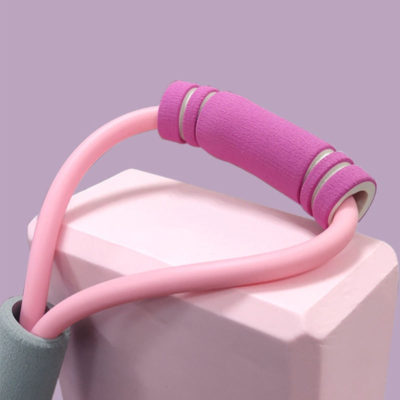 Yoga Fitness Ring with 8 Character Puller and Pulling Rope