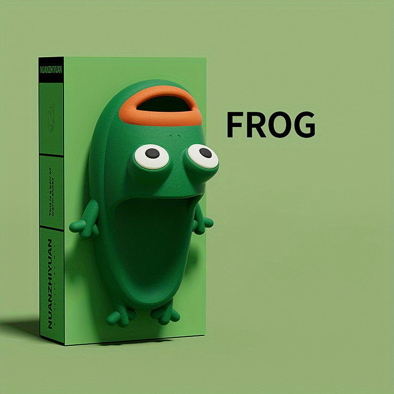 Men's Funny Frog Slides Unisex Summer Quick-drying Slippers