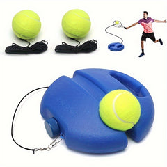 Tennis Base With Rope Single Tennis Training Device Rebounder