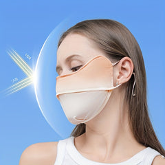 Gradient Sunproof Mask Breathable Ice Silk Face Covering Reusable