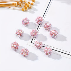 Colorful Pearl Pottery Mud Ball Accessories DIY Jewelry Ornaments Set