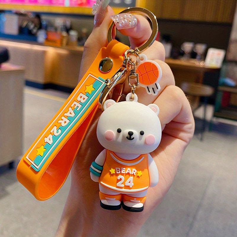 Doll Jersey Bear No 24 Keychain For Girls