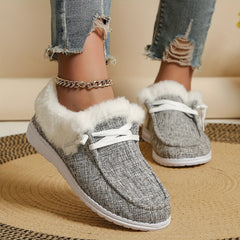 Women's Warm Snow Shoes Low Top Sport Shoes