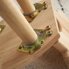 Small Cloud Stool Solid Wood Shoe Changing Stool