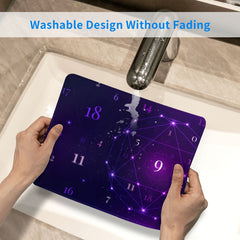 Square Mousepad 20x24cm Home Office Rubber Sewn Border Slide Mousepad
