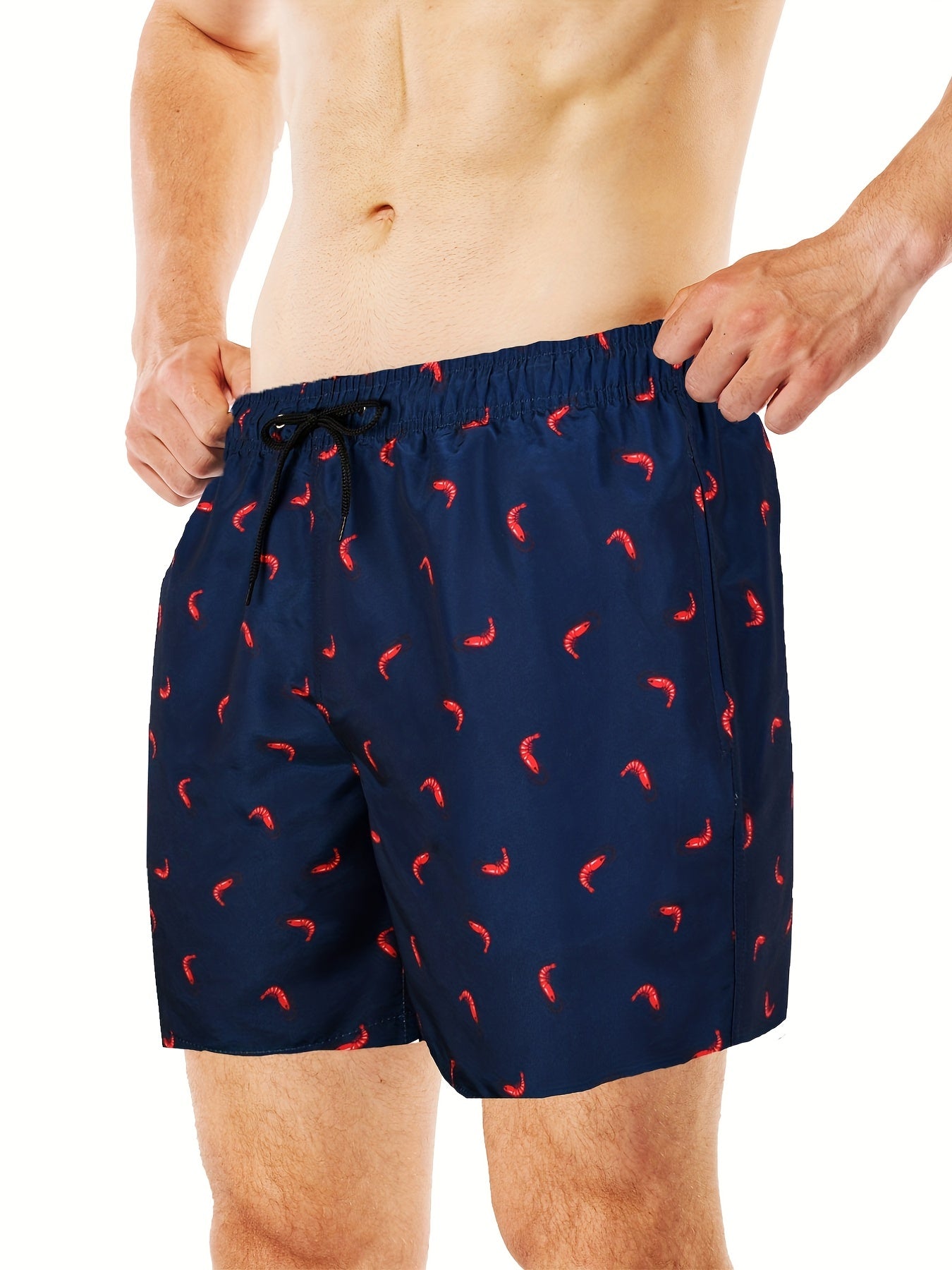 Men's Small Shrimp Double Layer Beach Pants