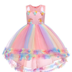 Unicorn Girls Princess Dress