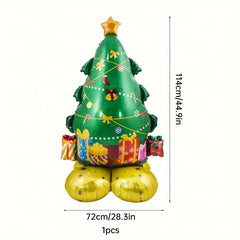 3D Standing Bell Tree Christmas Decoration Balloon