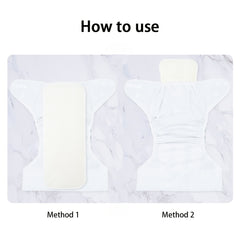 2PCS Mumsbest Bamboo Diaper Inserts Reusable & Washable Nappy Liners