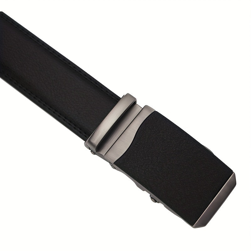 Men's PU Leather Automatic Buckle Belt