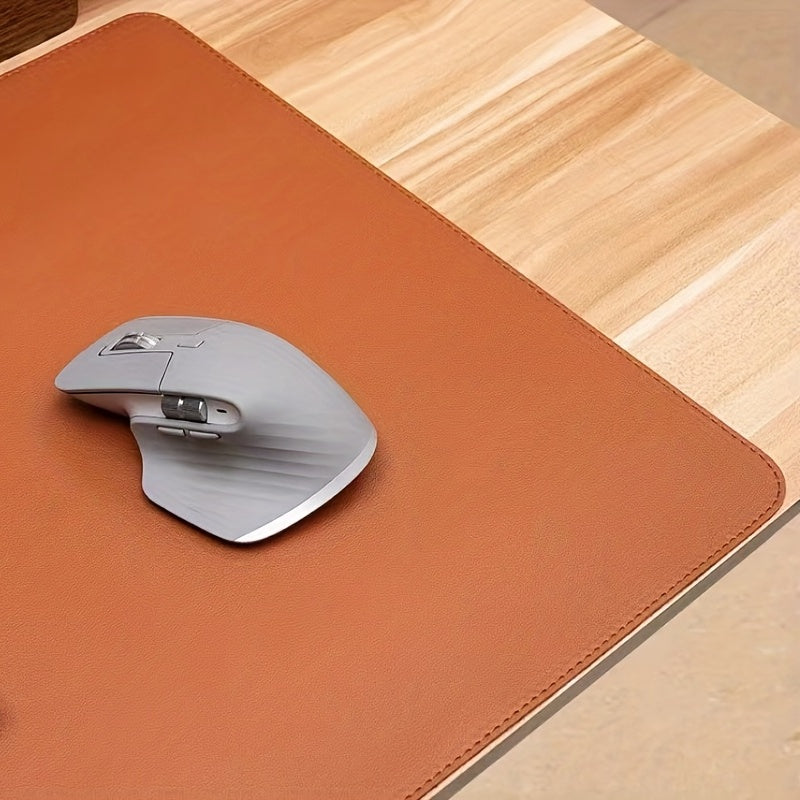 Stylish Medium Brown Leather Mouse Pad