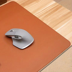 Stylish Medium Brown Leather Mouse Pad