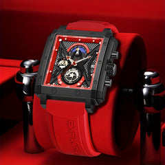 Women's Waterproof Silicone Quartz Watch Chronograph 24 Hour Clock