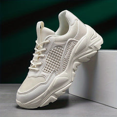 Men's Breathable Chunky Sneakers For Jogging Gym
