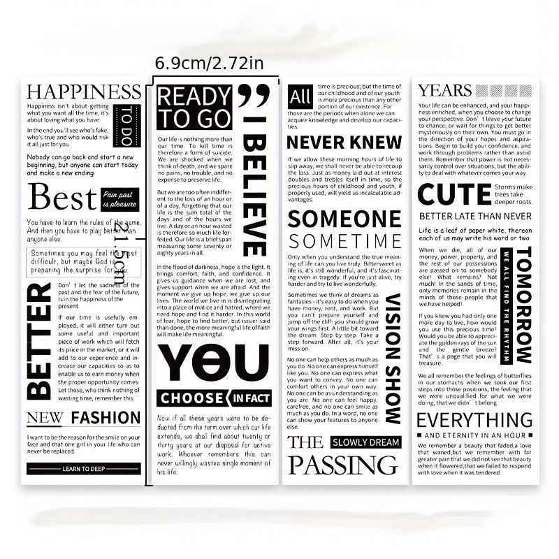 Retro Landscape Journal Sticker Paper Material Sticker