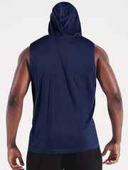 Men's Sleeveless Hooded Tank w/ Moisture Wicking