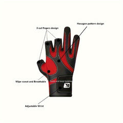 Anti Slip Half Finger Fishing Gloves