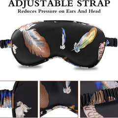 Blackout Soft Sleep Eye Mask Adjustable Breathable Blindfold For Travel