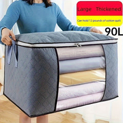 Large Capacity Folding Clothes Storage Bag with Window & Handles