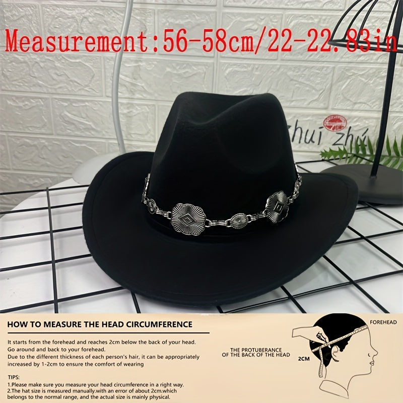 Oval Pendant Decoration Cowboy Hat Sun Hat For Men And Women