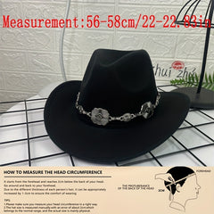 Oval Pendant Decoration Cowboy Hat Sun Hat For Men And Women