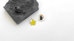 Star Moon Bunny Brooch Pin Set
