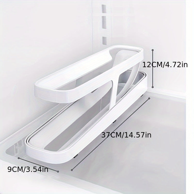 Double Layer Egg Storage Box Refrigerator Side Door Rack