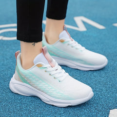 Women's Gradient Soft Running Shoes Non Slip Breathable Sneakers