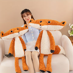 Large Lovely Fox Plush Doll Soft Plush Toys Stuffed Animal Funny Fox Doll