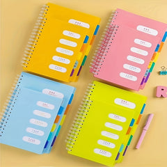 Colorful Thickened Notepad with Spiral Coil - Perfect for Students