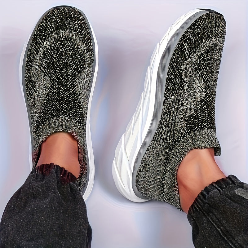Air Cushion Running Tennis Shoes Lightweight Arch Support Slip On