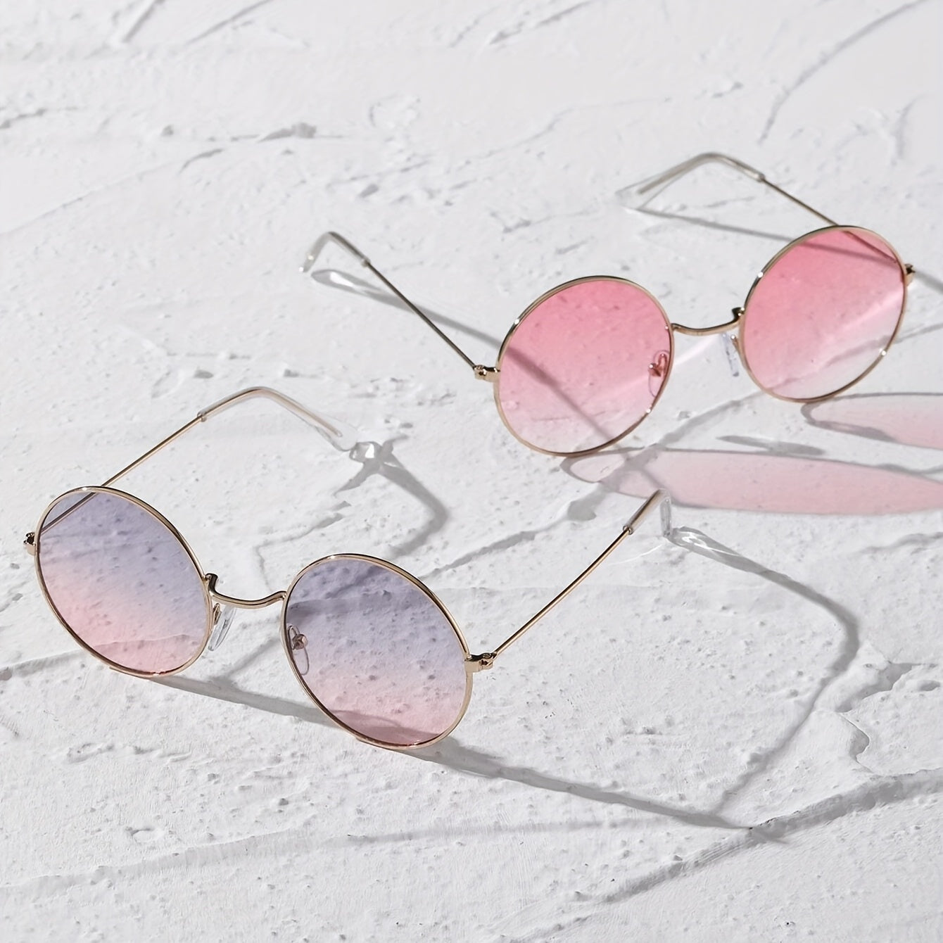 Ombre Lens Sunglasses Metal Frame UV400