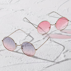 Ombre Lens Sunglasses Metal Frame UV400