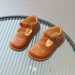 Vintage Solid Flat Shoes For Girls Spring Walking Shoes