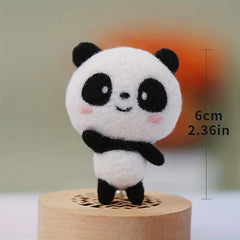 DIY Panda Wool Needle Felting Kit for Beginners