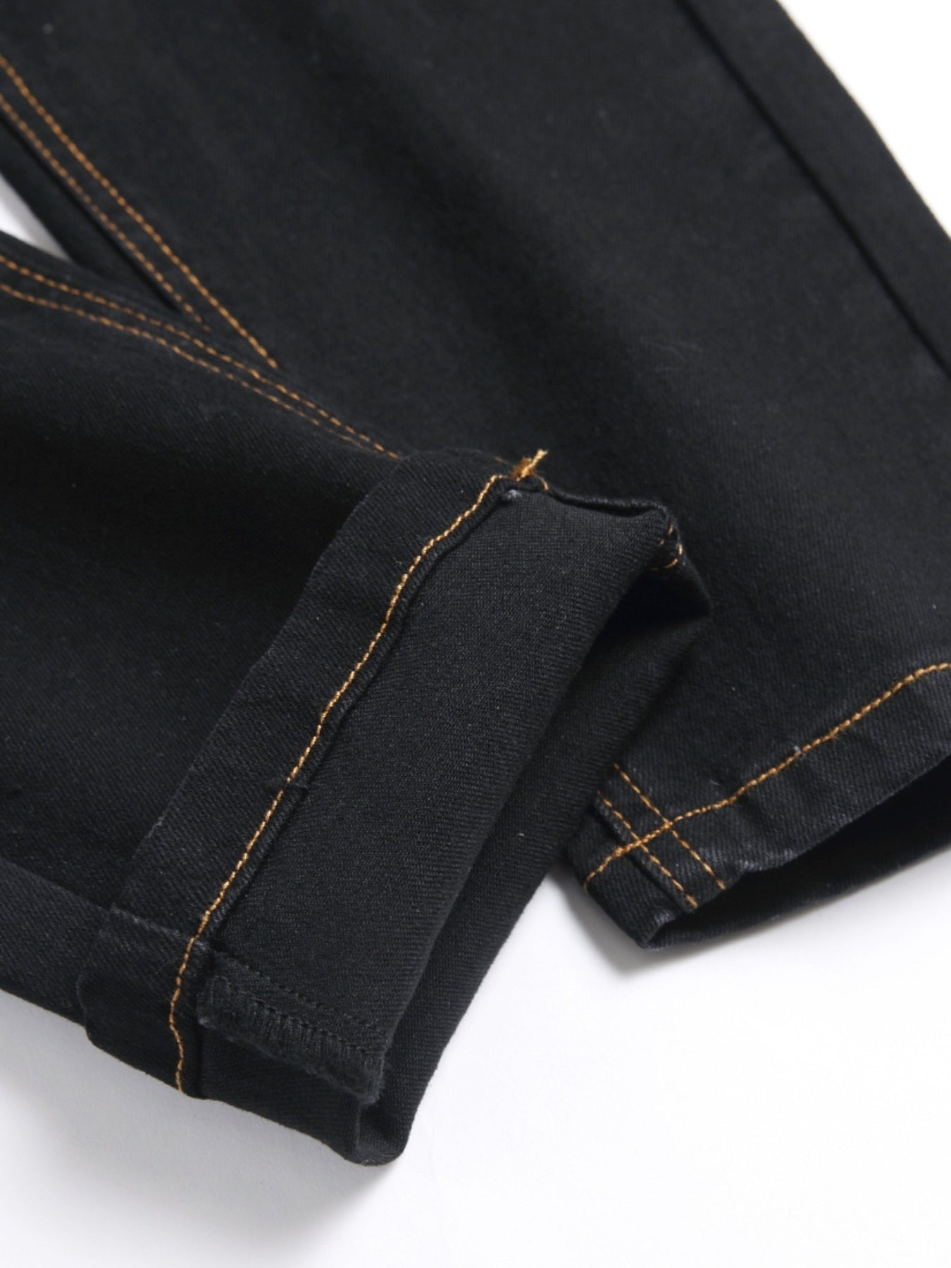 Boys Ghost Face Ripped Jeans Slim Fit Washed Denim Pants