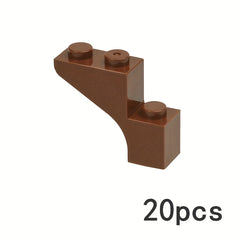 20pcs MOC Assembly Branch Tree Trunk Building Blocks 1x3x3