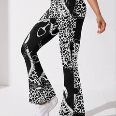Flared Slimming Yoga Leggings High Stretch Fitness Yoga Pants
