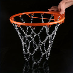 12 Hole Metal Basketball Net Galvanized Thick Iron Basketball Net