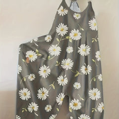 Floral Print Overall Jumpsuit for Spring & Summer Women's Clothing