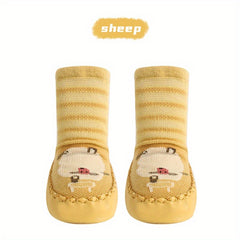 Baby Toddler Cartoon Animals Shoe Socks Dot Glue Floor Socks