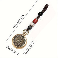 Zodiac Buddha Keychain Chinese Animal Astrology Pendant Decoration