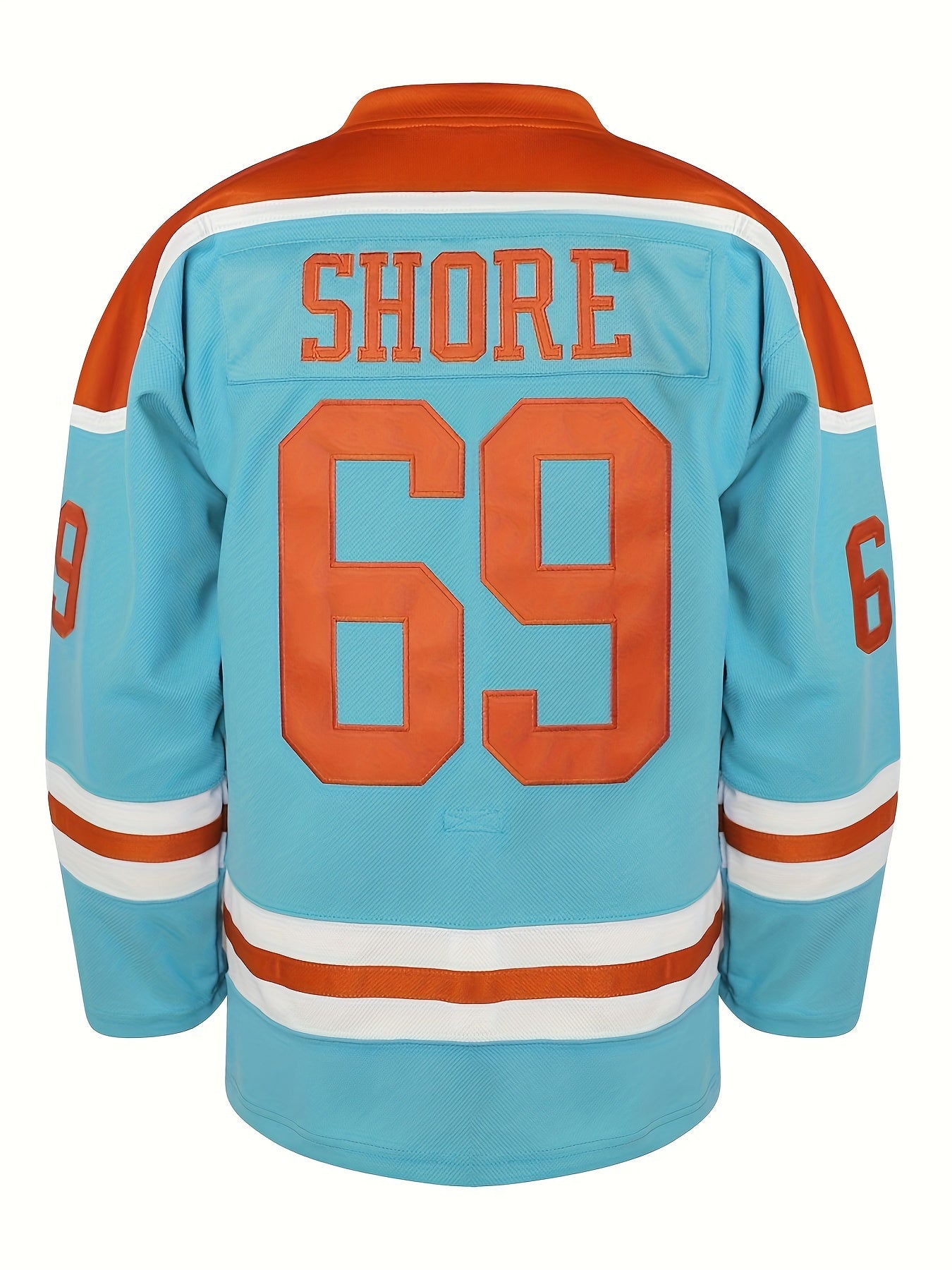 Men's Dog Pattern Ice Hockey Jersey Classic Embroidered Retro V neck