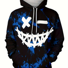 Grimace Print Hoodies For Men Graphic Hoodie With Kangaroo Pocket