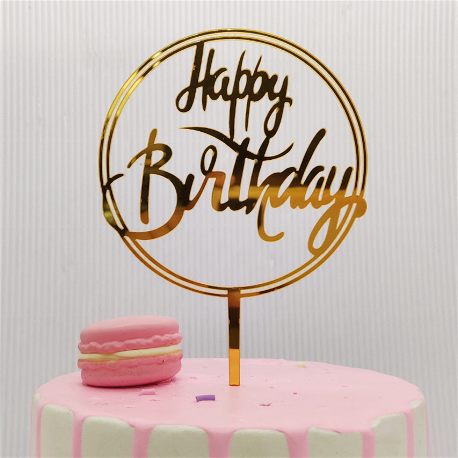 Heart Cake Insert Card Multicolor for Birthday Party Supplies
