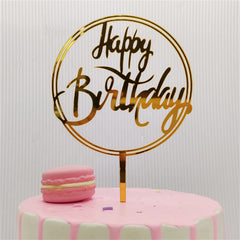 Heart Cake Insert Card Multicolor for Birthday Party Supplies